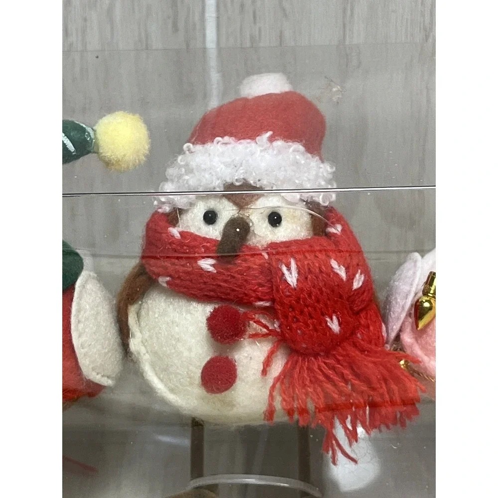 Target Wondershop 2023 Featherly Friends Mini Christmas Birds set lot 3 pink red